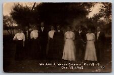 RPPC KINGSBURG CA CALIFORNIA Signe Erickson Family and Friends c1908 Postcard picture