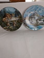 Treasures of the Arctic Collectible Plates 1991 by Joan Sharrock Lynx & Dall She picture