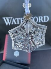 NIB Waterford 2019 Annual Edition Snowflake Crystal Christmas Ornament #40035470 picture