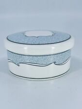1950s WEDGWOOD Bone China VENICE Round Trinket Dish Jewelry Gift Box w/ Lid VTG picture