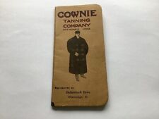 VINTAGE COWNIE TANNING COMPANY POCKET NOTEBOOK ADVERTISING picture