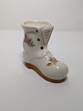 Vintage 1959's Flower Pattern Porcelain Boot Shoe picture