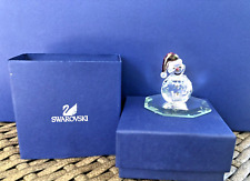 NIB Swarovski Crystal Rocking Snowman Figurine picture