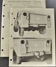1961-1962 International Truck Scout Power Take-Off Bulletin 4x4 Pickup Original picture