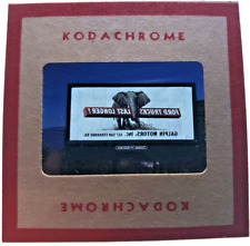 Kodachrome Red Border Slide | *1949* FORD TRUCKS ELEPHANT Billboard Sign Ad picture