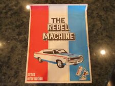 RARE Original 1970 American Motors The Rebel Machine Press Release AMX AMC  picture