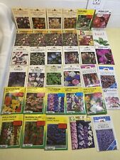 Lot of 34 Vintage 1995 Burpee Lake Valley Flower Seed Packets Herbs Gourd Asst picture
