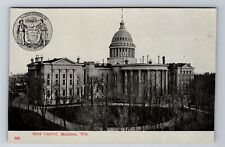 Madison WI-Wisconsin, State Capitol, Antique, Vintage Souvenir Postcard picture