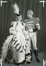 1948 Germaine Roger & Jacques Jansen Operetta Singer, Vintage Silver Prin picture