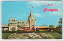 Postcard Greetings From Disneyland with Passenger Train picture