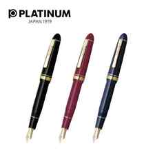 Platinum Fountain Pen President PTB-20000P Black Red Blue Fine Medium Broad 18K picture