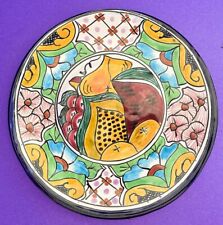 Talavera Mexico Hand Painted Fruit Wall Plate Papaya Oranges 9” SALE picture