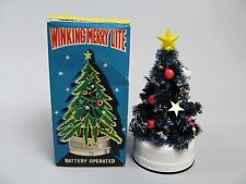 1950s Vintage Winking Merry Light Lantern Christmas Tree Japan w/ Box Works picture