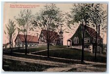 c1910 Town Hall Episcopal Church Parish House Ashland New Hampshire NH Postcard picture