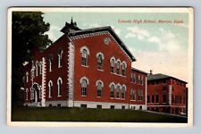 Marion IN-Indiana, Lincoln High School, Antique, Vintage c1917 Postcard picture