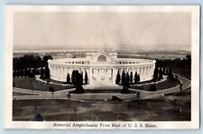 U S S Maine Postcard RPPC Photo Memorial Amphitheater From Mast c1910's Antique picture