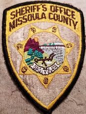 MT Missoula County Montana Sheriff Shoulder Patch picture