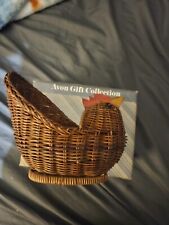 Avon Gift Collection Wicker Menagerie Hen In Original Box picture