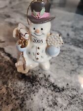 Lenox 2005 Annual Ornament Snowman A Chilly Christmas Porclein Ceramic in Box picture
