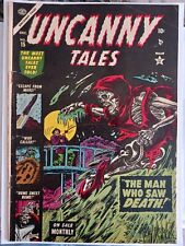 UNCANNY TALES #15 Atlas 1953 / Pre-Code Horror / Joe Sinnott Ross Andru Art RARE picture