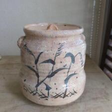 Antique Mizusashi Shino Ware Tea Utensils Pottery Mino Ceremony picture