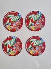 7up Cranberry Splash Coasters Set Of 4 Canadian Pepsi Rare Vinatge Advertising picture