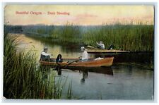 1909 Beautiful Oregon Duck Shooting Portland Oregon OR Posted Hunting Postcard picture