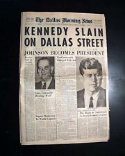 Best 1963 John F. Kennedy JFK Assassination Rare Dallas TX Texas old Newspaper picture