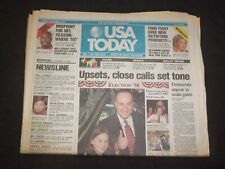 1998 NOVEMBER 4 USA TODAY NEWSPAPER - DEMOCRATS APPEAR TO MAKE GAINS - NP 7963 picture