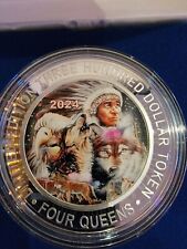 2024 Four Queens Casino Silver Strike .999 1/2 pound $300 January Wolf Chief picture