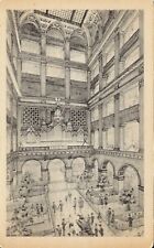 Postcard PA Philadelphia Grand Court Interior John Wanamaker Store c1930s-40s picture