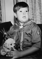 The Addams Family 1964 TV series Ken Weatherwax as Pugsley with dog 12x18 Poster picture