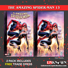 2 PACK **FREE TRADE DRESS** AMAZING SPIDER-MAN #13 UNKNOWN COMICS TONY DANIEL EX picture
