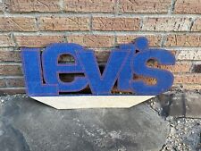 Vintage Levi's Jeans Retail Merchandising Store Display Advertising Sign picture