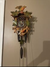 Rare Vintage West Germany 1 Day Wooden Hand Made Black Forest Cuckoo Clock picture