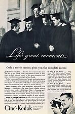 1939 Cine-Kodak Movie Cameras ~ Life's Great Moments ~ VINTAGE PRINT AD picture