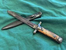 Antique Italian Model 1938 WWI Bayonet with scabbard. picture