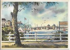 Postcard Ocean City NJ c1960s  Watercolor signed Edith Berry #673-2   [355] picture