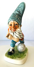 Goebel Co Boy Bert the Soccer Player Merry Gnome Porcelain Germany Story Tag picture