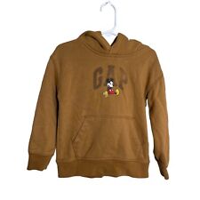 Gap Disney Mickey Mouse Hoodie Toddler 4 Years Brown Sweatshirt picture