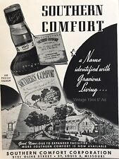 1944 Southern Comfort Whiskey Gracious Living PRINT AD 5” Vtg Good Cond picture