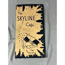 Vintage 1936 Menu The Skyline Cafe picture