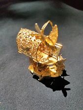 Danbury Mint 23 KT Gold Plated 2001 Mailbox Ornament Mint Condition picture
