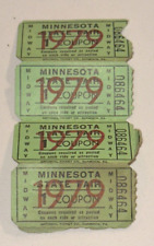 1979 Minnesota State Fair Midway Coupon Ticket Stub Lot Set x (4) Still Attached picture