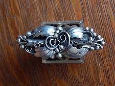 Vintage Navajo Long Sterling Silver Flower Applique Ring sz 8 picture