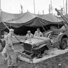 WW2 WWII Photo US Army Jeep Arrives in Crate World War Two / 3244 picture