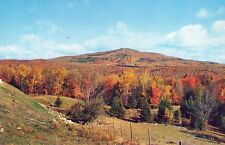 Scenic View Bromley Mountain Ski Area Autumn Vermont Vintage Chrome Post Card picture