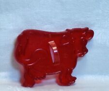 HRM Vintage Red Plastic Cookie Cutter - Cow Farm Animal Nursery Rhyme Western picture