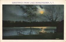 Scenic Greetings from Lake Ronkonkoma Long Island New York NY c1920 Postcard picture