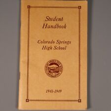 Colorado Springs High School Student Handbook 1948-1949 The Terrors picture